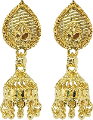 Gritty Traditional Gold Plated Stylish Daily Use Jhumki Earring For Women and Girls Alloy Jhumki Earring, Stud Earring