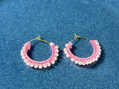 NaipunyaCraft NP_Loop_1 Silk Dori Hoop Earring