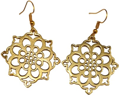 athizay Brass Gold color Earring ladies Dangle Metal Star Design Fashion Earring Brass Drops & Danglers