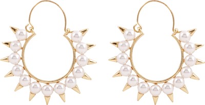 Joker & Witch Pearlette Pearl Gold Pearl Alloy Hoop Earring