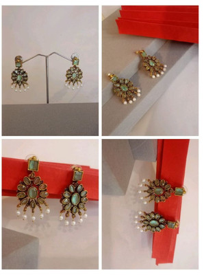 starlight styles Antique Earrings Traditional Statement Earrings for Festive Girls PARTY Alloy, Brass, Bronze Huggie Earring, Clip-on Earring, Drops & Danglers, Earring Set