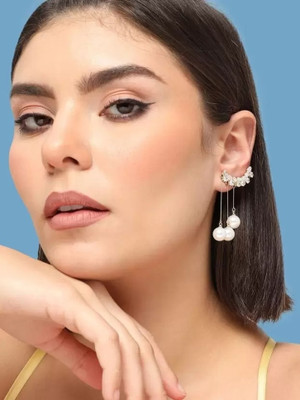 MAHADEV CREATION Korean Stud Earring Crystal Alloy Stud Earring