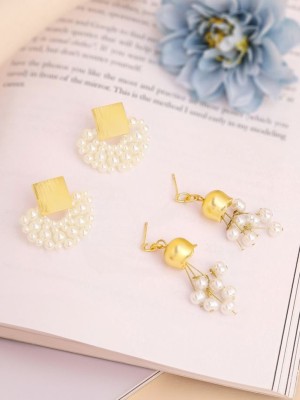 YELLOW CHIMES Fashion Women Earrings Alloy Drops & Danglers, Stud Earring