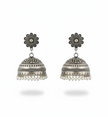 Ayora Palki Beads Alloy Jhumki Earring