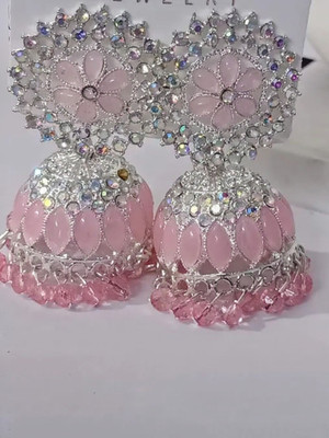 Rosevestla Stylish Jewellery Latest Earing's for Girls and Women's Cubic Zirconia Brass Jhumki Earring