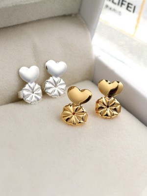 Kairangi Lifters Lobe Lifts support Back Ear Lifter Gold and Silver Color Studs Set Metal Stud Earring