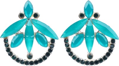 sunhari jewels Design303 Green Alloy Earring Set