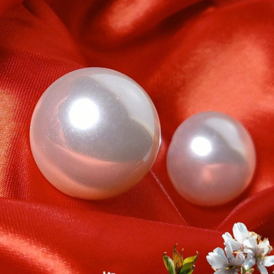 FOGGMART Half Round Big White Pearl Earrings for Girls & Women, Lightweight & Rust-Free Pearl Alloy, Stainless Steel Earring Set