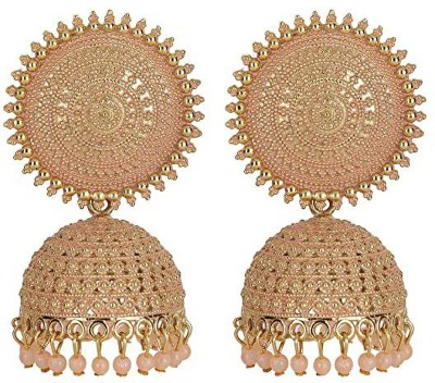 MAYRA TRADING Designer golden Jhumka earrings Beads Alloy Jhumki Earring, Chandbali Earring, Drops & Danglers