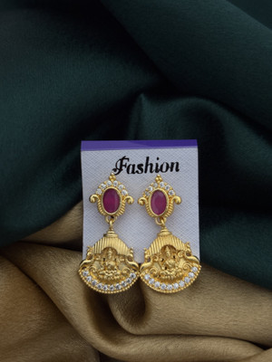 ROFARWORD One pair Beautiful earring for Women and Girl Cubic Zirconia Brass Stud Earring