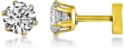 Neerajj Stylish & Trendy Cubic Zirconia Metal Stud Earring
