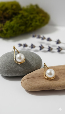 Dazzzle Trandy earing set for women Pearl Alloy, Acrylic Earring Set