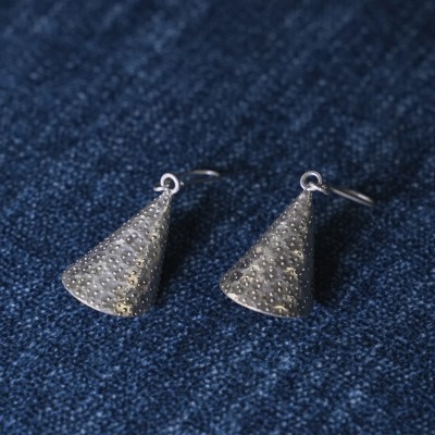 ovana Pure 92.5 Sterling Silver Cone Earrings Sterling Silver, Silver Drops & Danglers