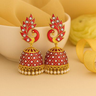 LOVANSH Lovansh Designer Oxidized & Meenakari Fashion Earrings. For Girls & Women Alloy Earring Set