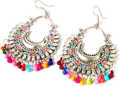 JMBW INTEERNATIONAL MULTI CHANDBALI JHUMKAS Pearl Alloy Chandbali Earring