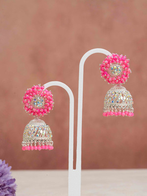 Mahara Beads Drop Traditional Jhumka Earring For Women Beads Alloy Jhumki Earring