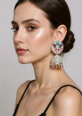 OHSO TRENDY Trendy Multi Colour Jhumki Earrings for Women and Girls Alloy Jhumki Earring