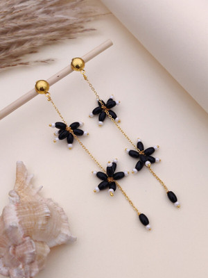 Kundan Jewellery Art Chandbali Pearl Brass Drops & Danglers