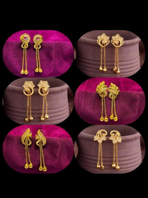 SHIVSHAKTI letest earrings Diamond Brass Stud Earring