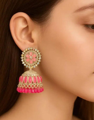ACCESAR Accesar_123 Zircon Brass Jhumki Earring