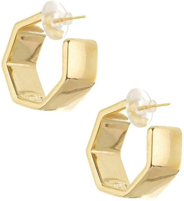 VAGHBHATT Sterling Steel Hoop Earrings, Women Stainless Steel Drops & Danglers