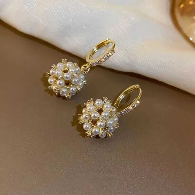 Mellisea Korean Earring | Earring For Girl | Women Earring | Fashion Earrings Cubic Zirconia, Diamond, Pearl Alloy Jhumki Earring, Hoop Earring, Huggie Earring, Earring Set