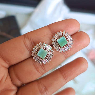 beadpunk STUDE(TL)-02 Cubic Zirconia Alloy Stud Earring