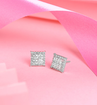 CLARA Alva Classic Cubic Zirconia Sterling Silver Stud Earring