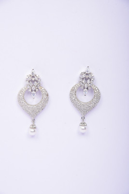 Namokriti Drop Earring Cubic Zirconia, Pearl Alloy Drops & Danglers, Earring Set, Hoop Earring