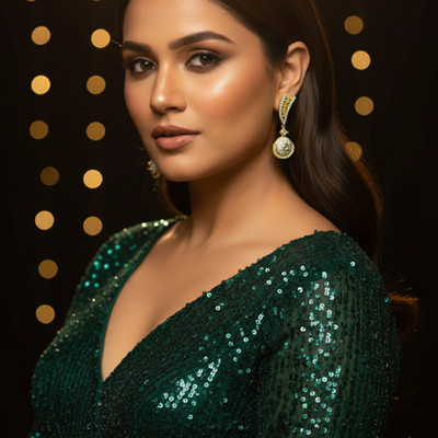 zoki Chandelier Earrings Crystal Crystal Jhumki Earring