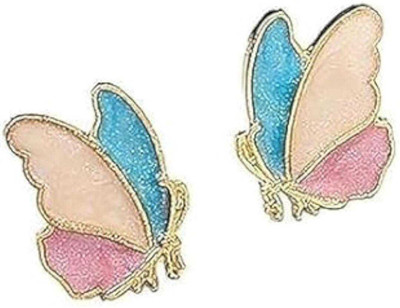 Rockjon Korean Earrings for girls & women stud earrings party wear casual wear Alloy Stud Earring