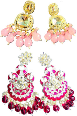 Hernger traders Simple Elegant Versatile Earring for Women Cubic Zirconia Alloy Earring Set