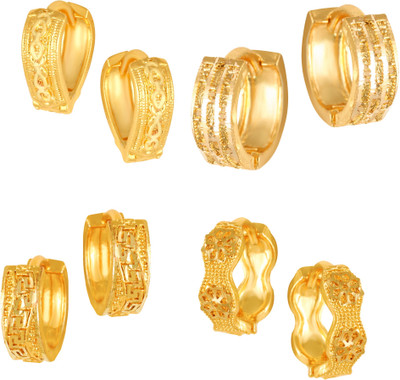 VIGHNAHARTA Vighnaharta Goldens Combo Set(Sales Package-4 Pair Earrings ) Alloy Clip-on Earring, Stud Earring