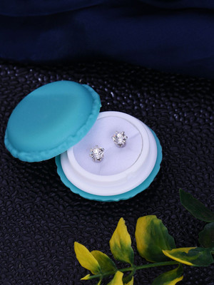 Kairangi Elements Stud Earrings in Macaroon Box for Women Crystal Metal Stud Earring
