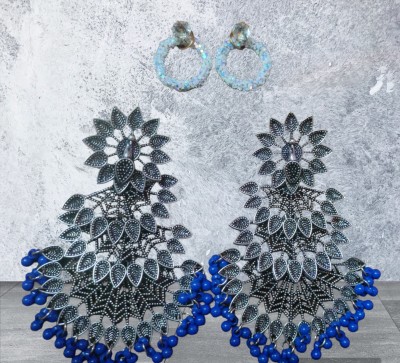 Darsh Fashions 001 Alloy, Ceramic, Crystal Drops & Danglers, Earring Set, Stud Earring