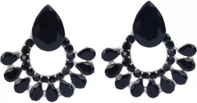 DEGHLAM Eid-Special,Ramadan Special Alloy Black Earrings stone Alloy Drops & Danglers