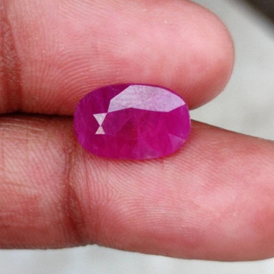 Aanya Jewels Natural Burma Ruby Gemstone Ruby Stone Ear Thread
