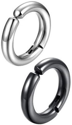 MEHAK CREATION Korean Cuffs Clip-on Hoop Earrings Men & Women Studs Non-Piercing Metal Cuff Agate Brass Magnetic Earring