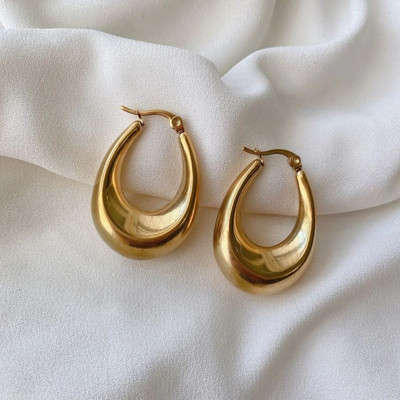 Azarya HOOP EARING Stainless Steel Hoop Earring