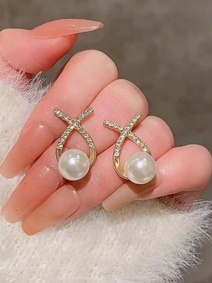 Sample Cross Stud Earing Korean Style Alloy Stud Earring