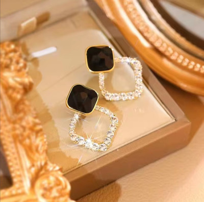 LBTK korean Style Cubic Zirconia Earrings/Trendy and Latest Design Earrings Cubic Zirconia Alloy Earring Set, Jhumki Earring