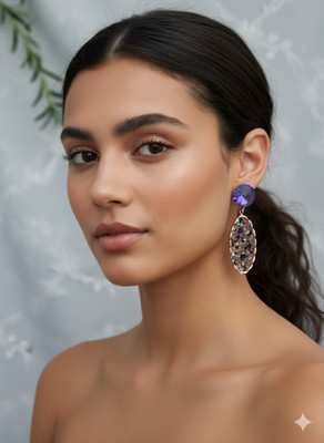 MineJewelry Stone Filled Alloy Drops & Danglers