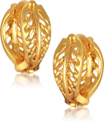 VIVASTRI Vivastri's Premium & Elegant Gold Plated Clip-on Bali Earrings For Women & Girls Alloy Stud Earring