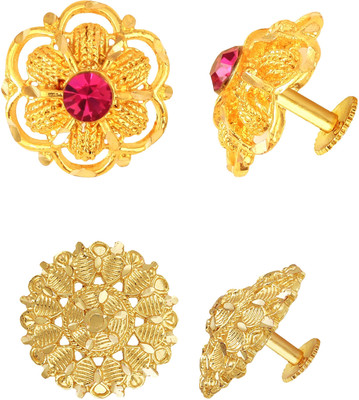 VIGHNAHARTA Stud Earring Combo set For Women and Girls (2 Pair Earring) Cubic Zirconia Alloy Stud Earring