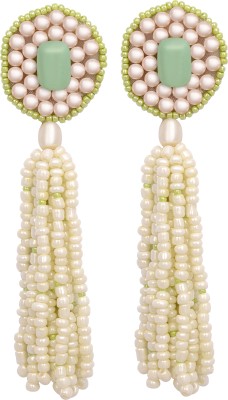 IIK Collection Fashion Fabric, Stone Tassel Earring, Drops & Danglers