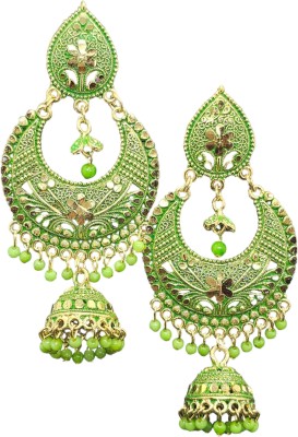 Manbi elegance JHUMKA EARRING Alloy Chandbali Earring, Jhumki Earring, Drops & Danglers, Earring Set