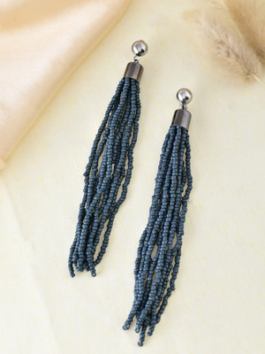 RICHEERA Silver plated Artificial Beaded Earring for Women Metal Drops & Danglers