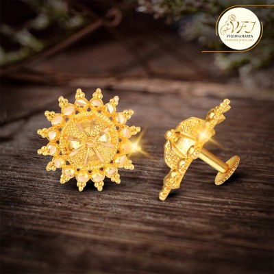 VIGHNAHARTA Allure Beautiful Earrings Elite Chic Gold Plated Stud for Women and Girls Alloy Stud Earring