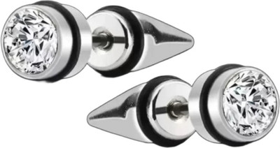 Neerajyoti NEERAJYOTI EARRING Zircon German Silver Stud Earring