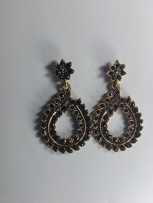 AZTAZ Unique and colorful beautifully designed Chandbali Earring Imitation Alloy Chandbali Earring